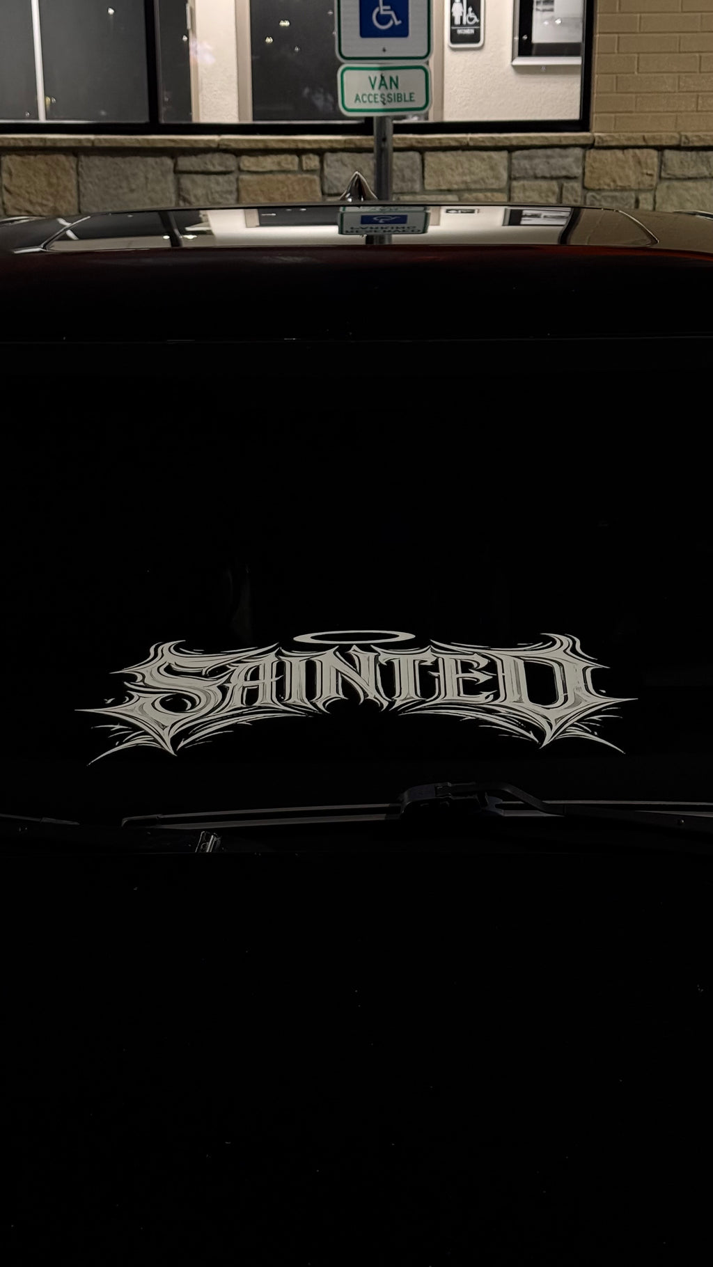 SAINTED WINSHIELD BANNER