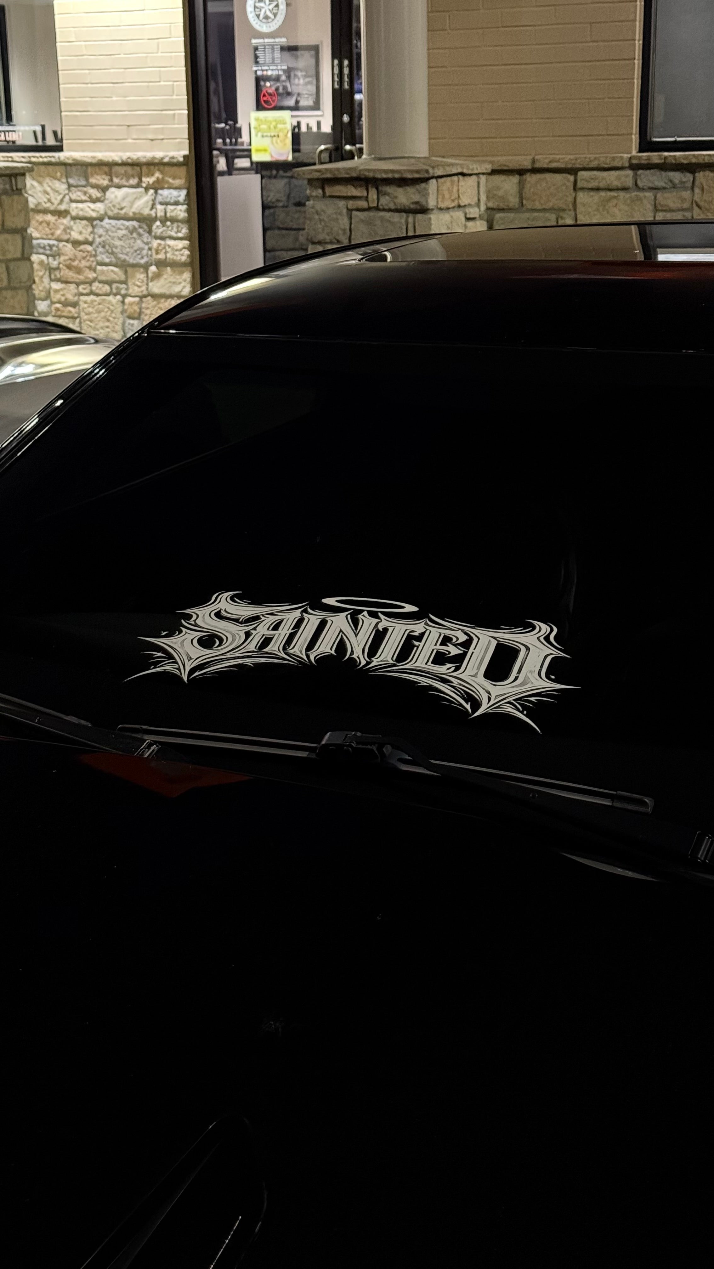 SAINTED WINSHIELD BANNER